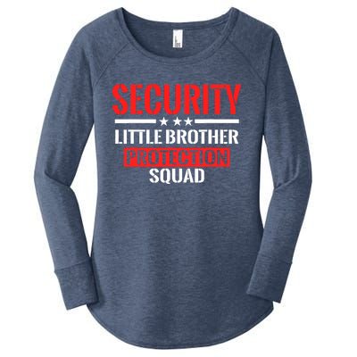 Security Little Brother Protection Squad Birthday Bro Party Women's Perfect Tri Tunic Long Sleeve Shirt