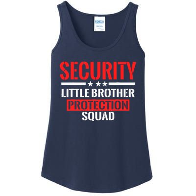 Security Little Brother Protection Squad Birthday Bro Party Ladies Essential Tank