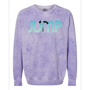 Skydiving Love Base Jumping For Skydivers Colorblast Crewneck Sweatshirt