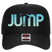 Skydiving Love Base Jumping For Skydivers High Crown Mesh Back Trucker Hat