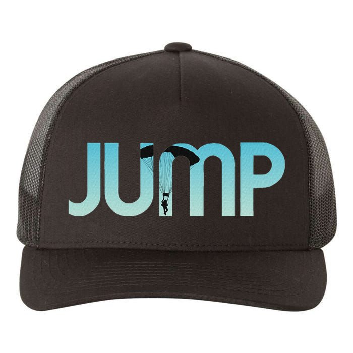 Skydiving Love Base Jumping For Skydivers Yupoong Adult 5-Panel Trucker Hat