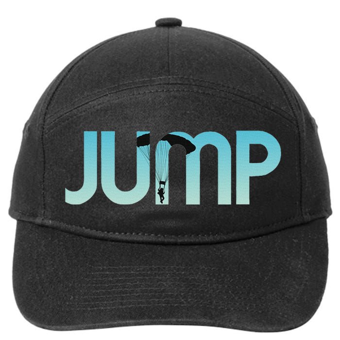 Skydiving Love Base Jumping For Skydivers 7-Panel Snapback Hat