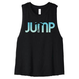 Skydiving Love Base Jumping For Skydivers Women's Racerback Cropped Tank