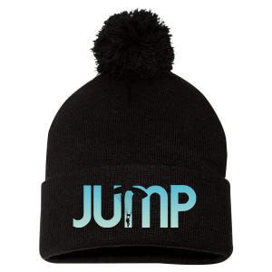 Skydiving Love Base Jumping For Skydivers Pom Pom 12in Knit Beanie