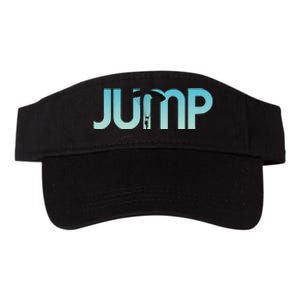 Skydiving Love Base Jumping For Skydivers Valucap Bio-Washed Visor