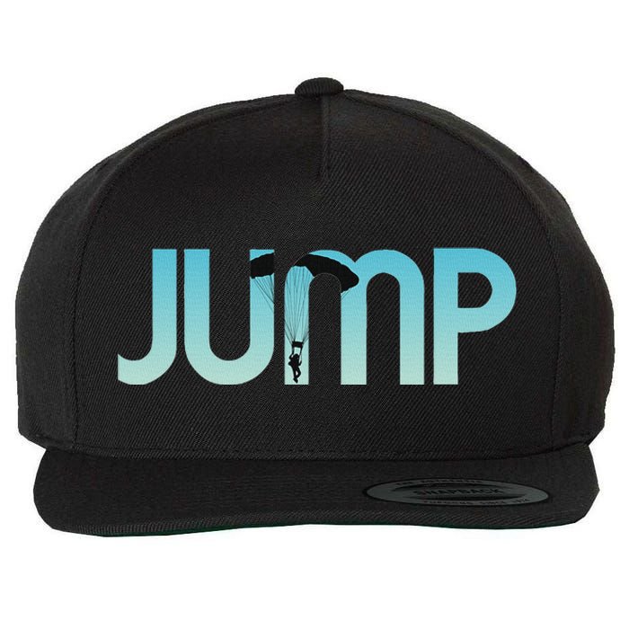 Skydiving Love Base Jumping For Skydivers Wool Snapback Cap