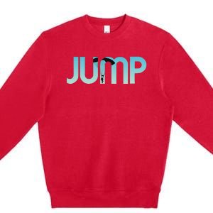 Skydiving Love Base Jumping For Skydivers Premium Crewneck Sweatshirt