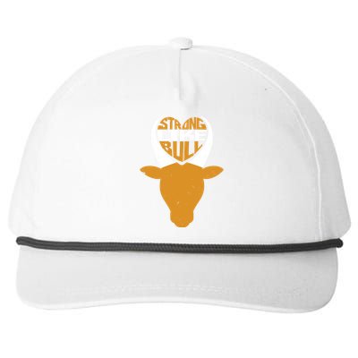 Strong Like Bull Snapback Five-Panel Rope Hat