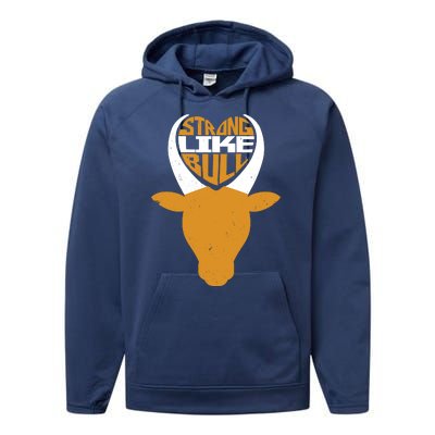 Strong Like Bull Performance Fleece Hoodie