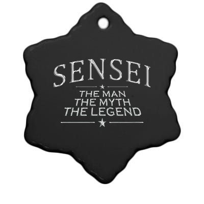 Sensei Legend Best Sensei Gift Ceramic Star Ornament