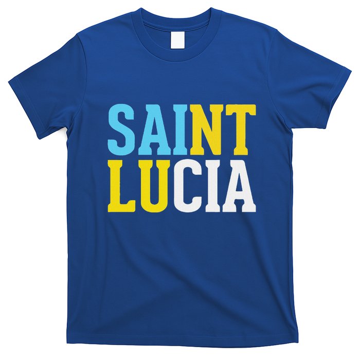 Saint Lucia Bold Color Block T-Shirt