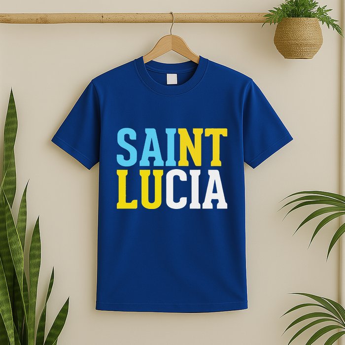 Saint Lucia Bold Color Block T-Shirt