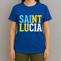 Saint Lucia Bold Color Block T-Shirt