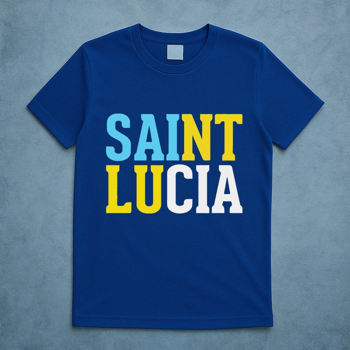 Saint Lucia Bold Color Block T-Shirt