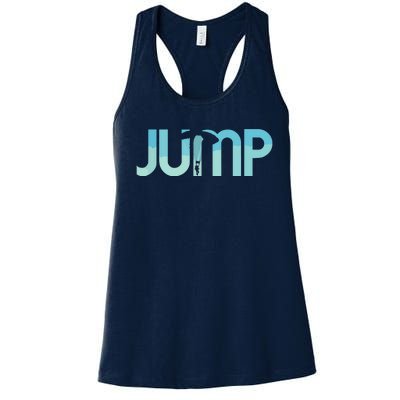 Skydiving Love Base Jumping Shirts For Skydivers Women's Racerback Tank