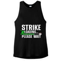 Strike Loading Bowling Bowler Player Funny Trending Ladies PosiCharge Tri-Blend Wicking Tank