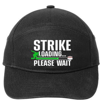 Strike Loading Bowling Bowler Player Funny Trending 7-Panel Snapback Hat