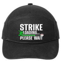 Strike Loading Bowling Bowler Player Funny Trending 7-Panel Snapback Hat