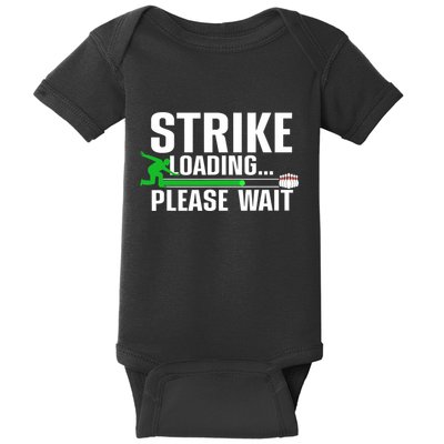 Strike Loading Bowling Bowler Player Funny Trending Baby Bodysuit