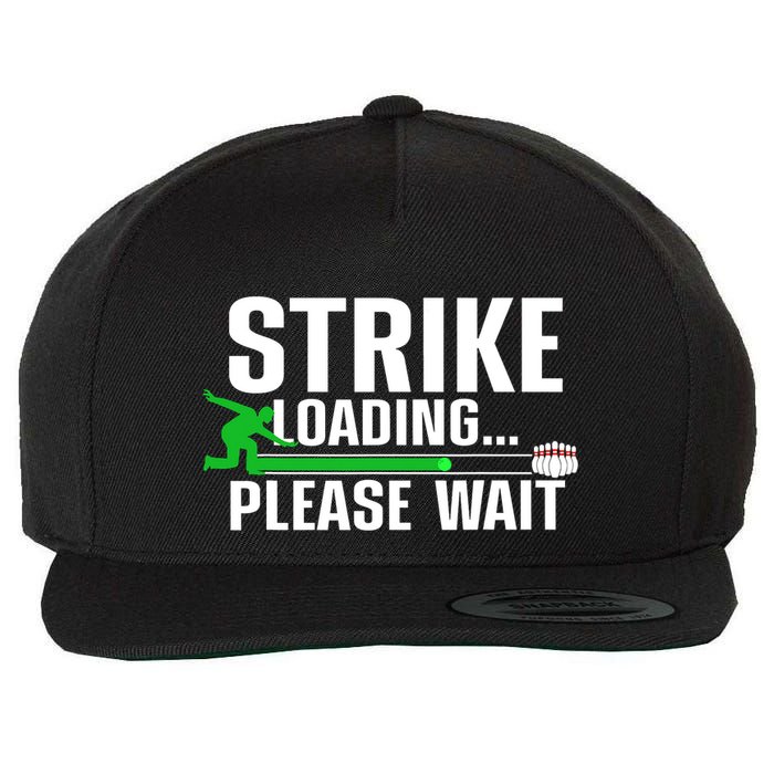 Strike Loading Bowling Bowler Player Funny Trending Wool Snapback Cap