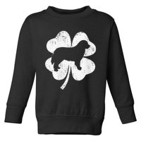 Shamrock Leaf Bernese Mountain Dog St. Patrick's Day Toddler Sweatshirt