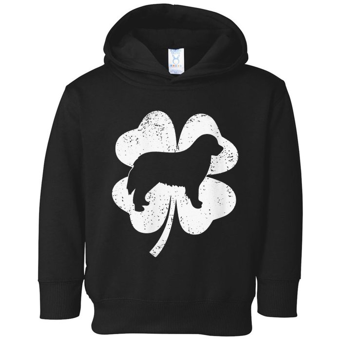 Shamrock Leaf Bernese Mountain Dog St. Patrick's Day Toddler Hoodie