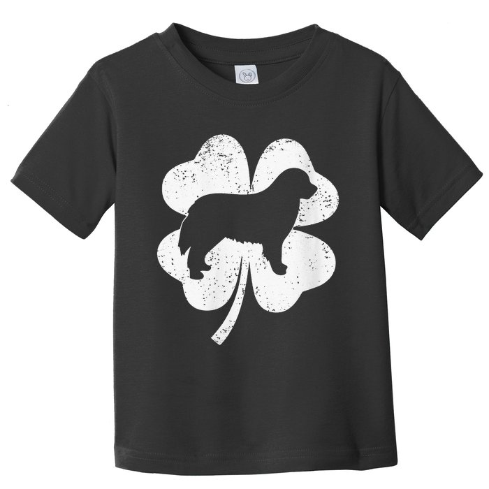 Shamrock Leaf Bernese Mountain Dog St. Patrick's Day Toddler T-Shirt