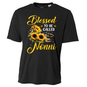 Sunflower Lovers Blessed to be called Nonni Mother's Day Cooling Performance Crew T-Shirt