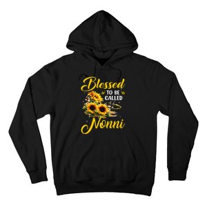 Sunflower Lovers Blessed to be called Nonni Mother's Day Hoodie