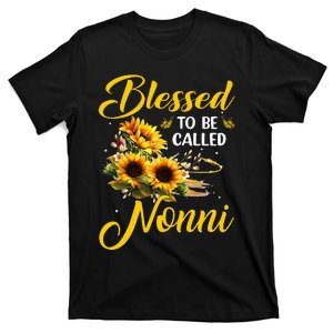 Sunflower Lovers Blessed to be called Nonni Mother's Day T-Shirt