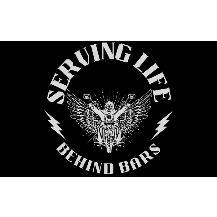 Serving Life Behind Bars Motorcycle Apparel Motorcycle Bumper Sticker