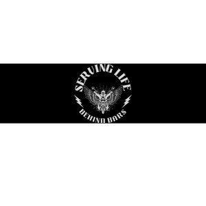 Serving Life Behind Bars Motorcycle Apparel Motorcycle Bumper Sticker