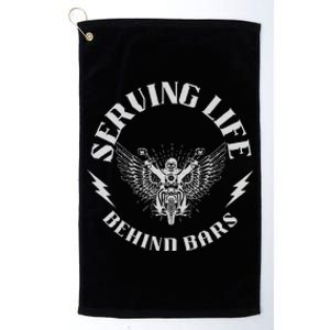 Serving Life Behind Bars Motorcycle Apparel Motorcycle Platinum Collection Golf Towel