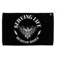 Serving Life Behind Bars Motorcycle Apparel Motorcycle Grommeted Golf Towel