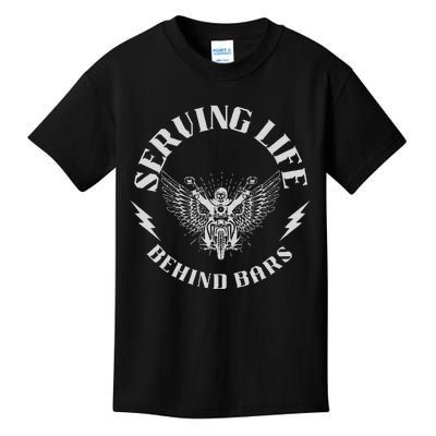 Serving Life Behind Bars Motorcycle Apparel Motorcycle Kids T-Shirt