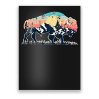 Sunset Landscape Buffalo Poster