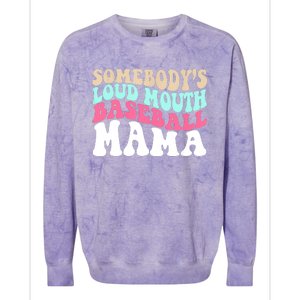 Somebody's Loudmouth Basketball Mama Mothers Day Colorblast Crewneck Sweatshirt