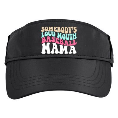 Somebody's Loudmouth Basketball Mama Mothers Day Adult Drive Performance Visor