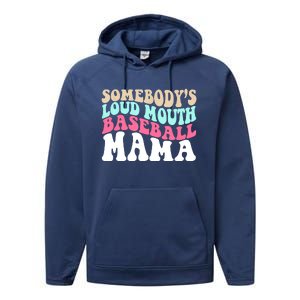 Somebody's Loudmouth Basketball Mama Mothers Day Performance Fleece Hoodie