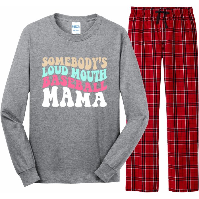 Somebody's Loudmouth Basketball Mama Mothers Day Long Sleeve Pajama Set