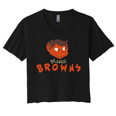 St. Louis Browns Major League Baseball Team 1902 Women's Crop Top Tee