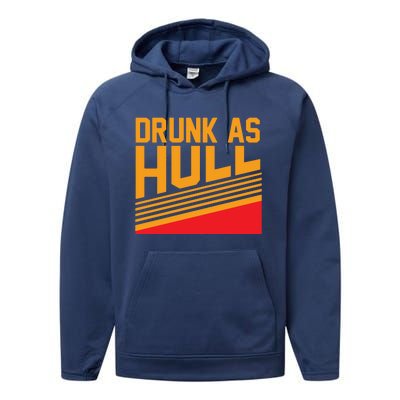 St Louis Blues Drunk As Hull St Louis Hockey Performance Fleece Hoodie