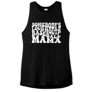 Somebody's Loudmouth Basketball Mama,basketball Mothers Day Ladies PosiCharge Tri-Blend Wicking Tank