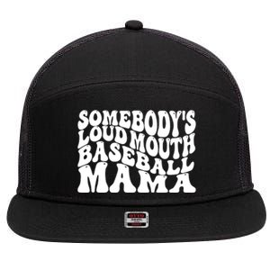 Somebody's Loudmouth Basketball Mama,basketball Mothers Day 7 Panel Mesh Trucker Snapback Hat