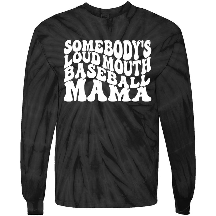 Somebody's Loudmouth Basketball Mama,basketball Mothers Day Tie-Dye Long Sleeve Shirt