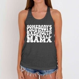 Somebody's Loudmouth Basketball Mama,basketball Mothers Day Women's Knotted Racerback Tank