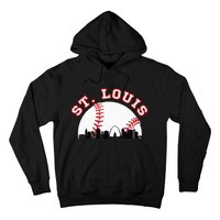 St. Louis Baseball St. Louis MO Cityscape STL Skyline Hoodie