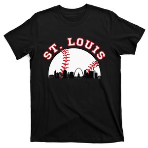 St. Louis Baseball St. Louis MO Cityscape STL Skyline T-Shirt