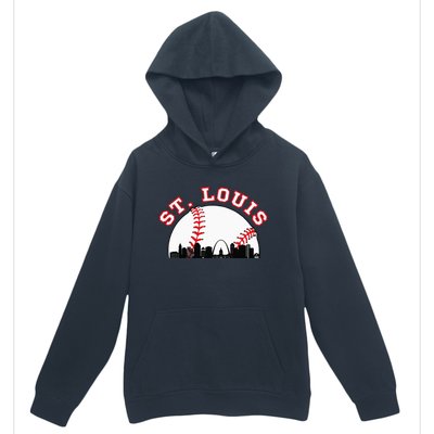 St. Louis Baseball St. Louis MO Cityscape STL Skyline Urban Pullover Hoodie