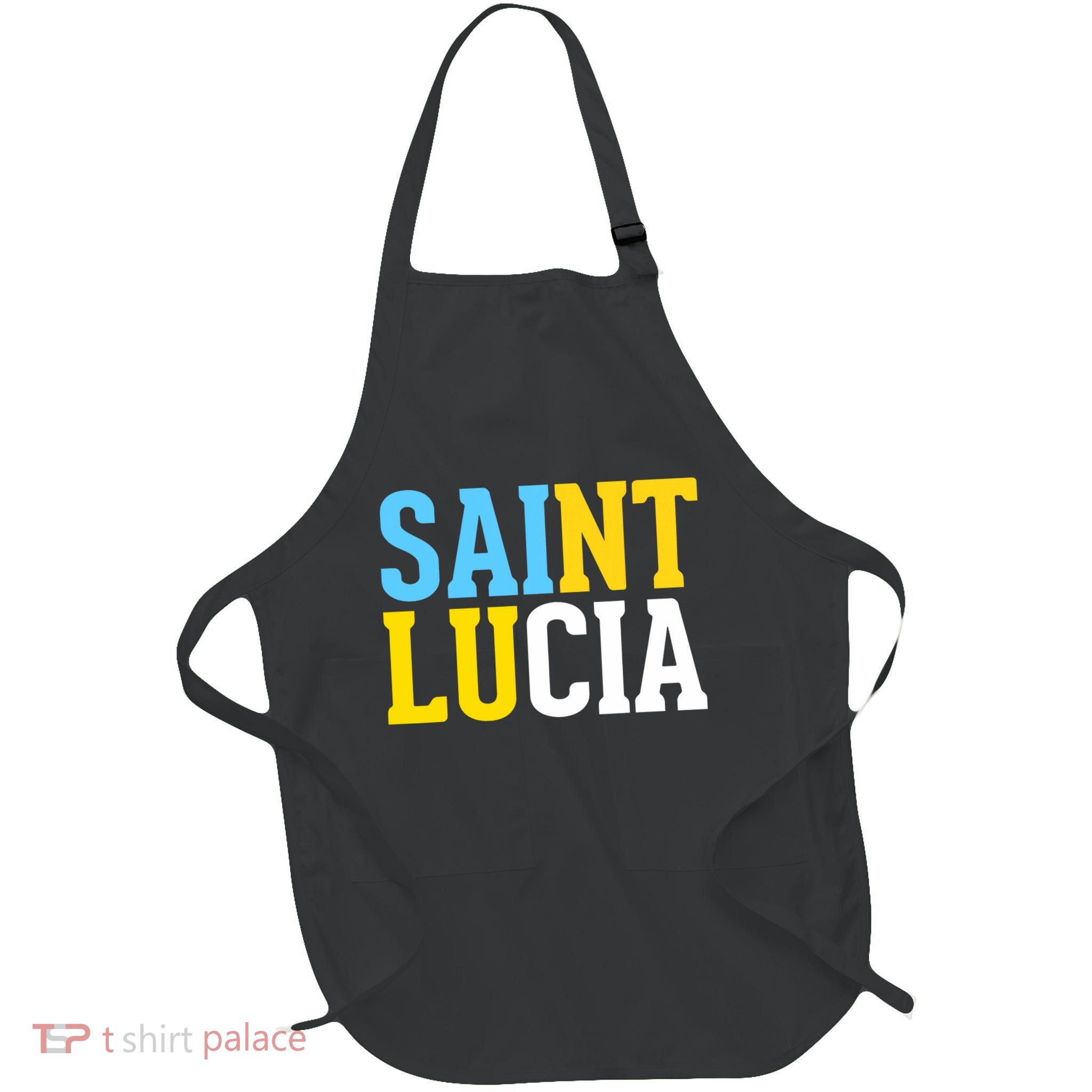 Saint Lucia Bold Color Block Full-Length Apron With Pockets